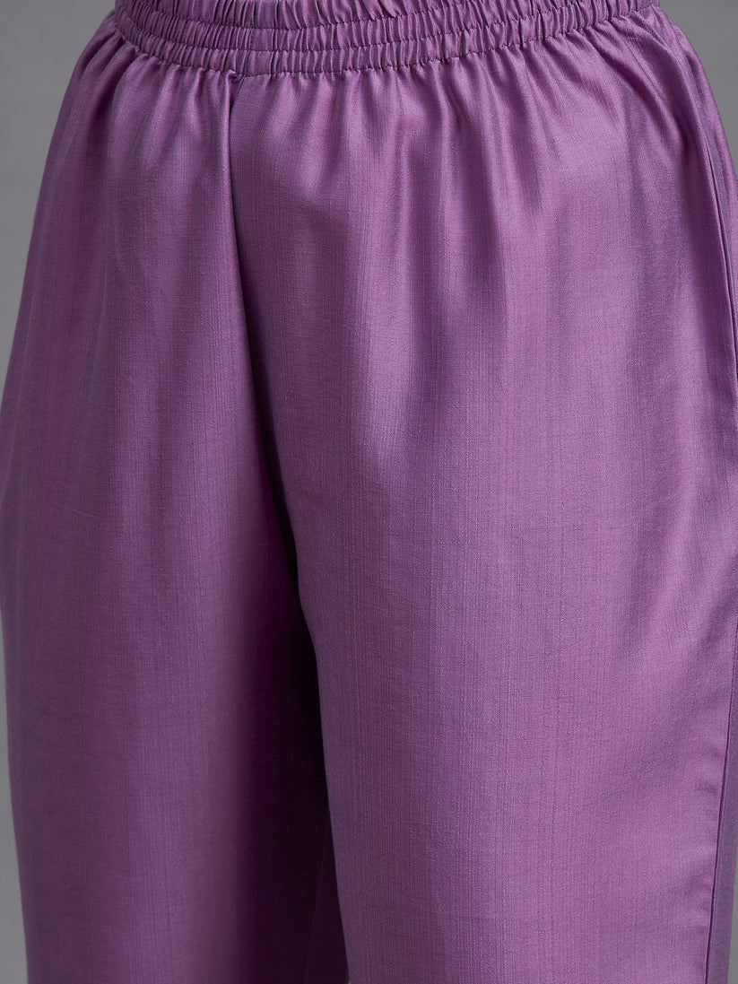 Lavender Lure Pure Silk Suit Set
