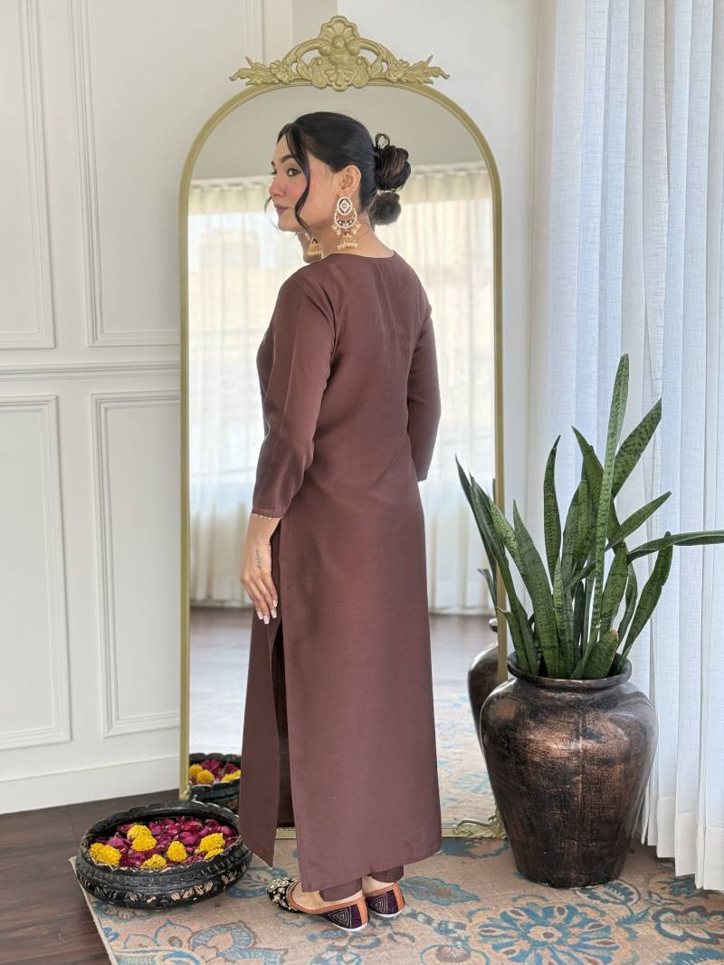 Noor-E-Zari Pure Silk Suit Set