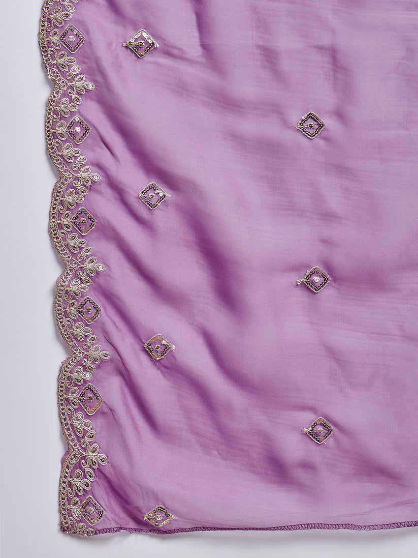 Lavender Lure Pure Silk Suit Set