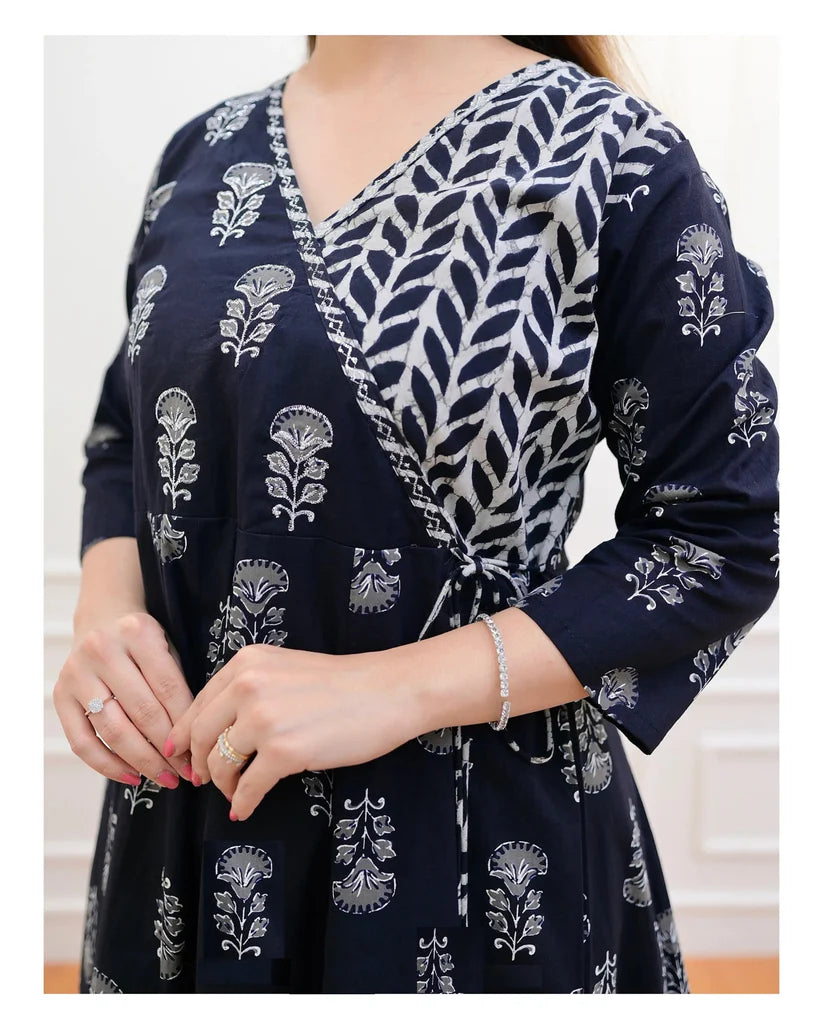 Blue Harmony Flared Suit Set