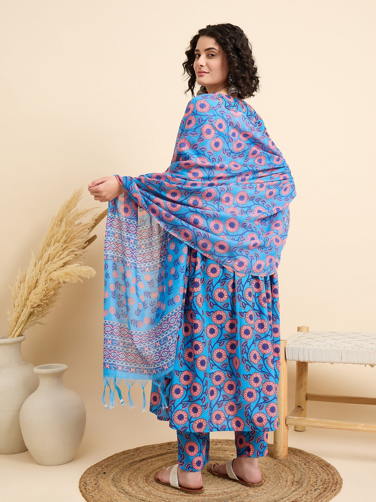 Blue Blossom Breeze Suit Set