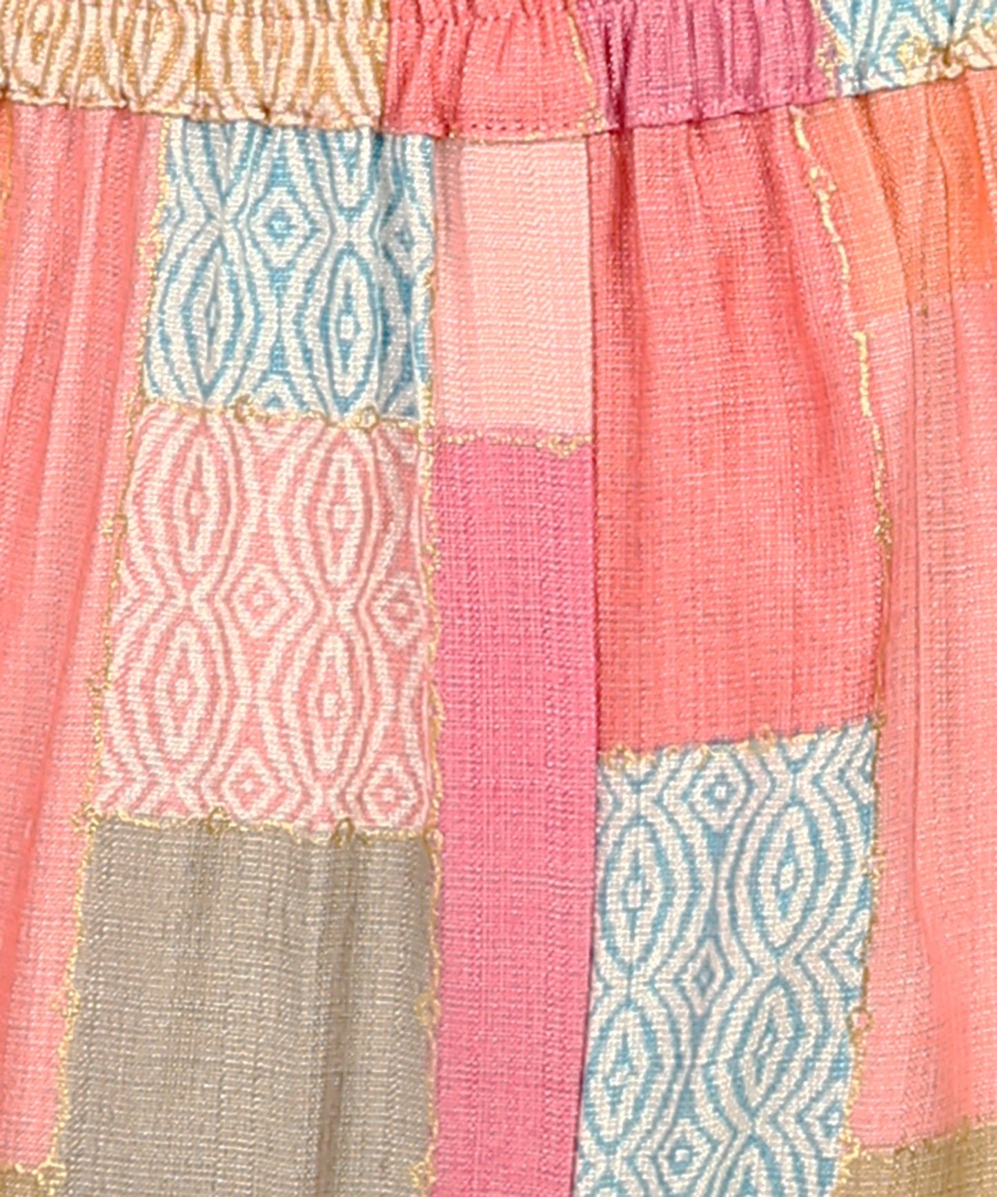 Pure Muslin Foil Print Co-ord Set Fabric-Muslin