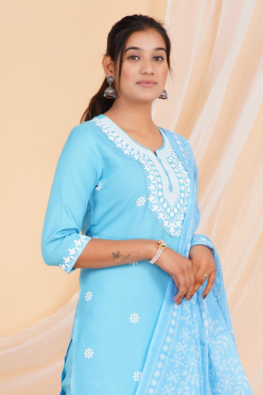Bluebell Breeze Viscose Rayon Suit Set