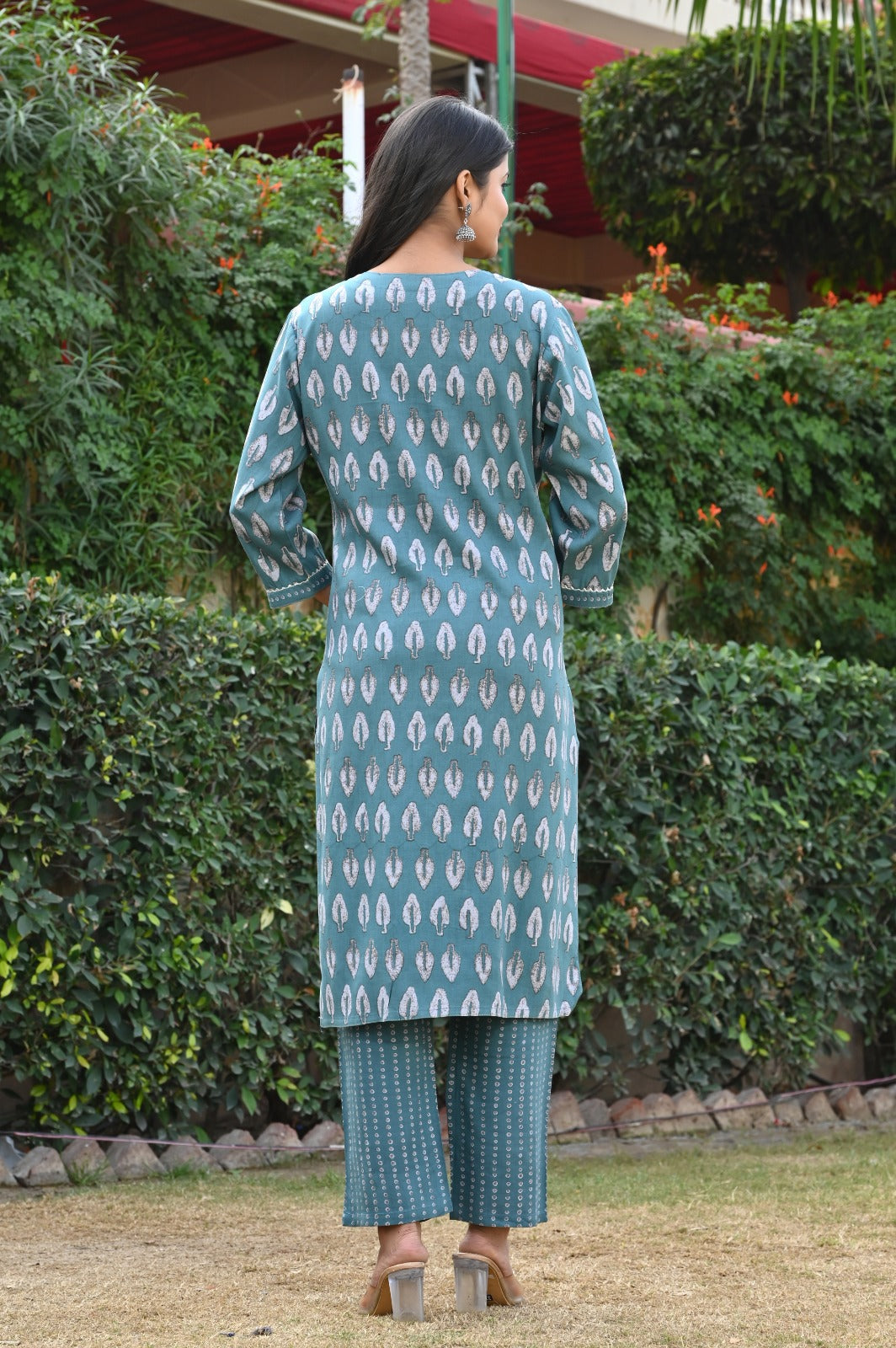 Elegant Rayon Straight Suit Set