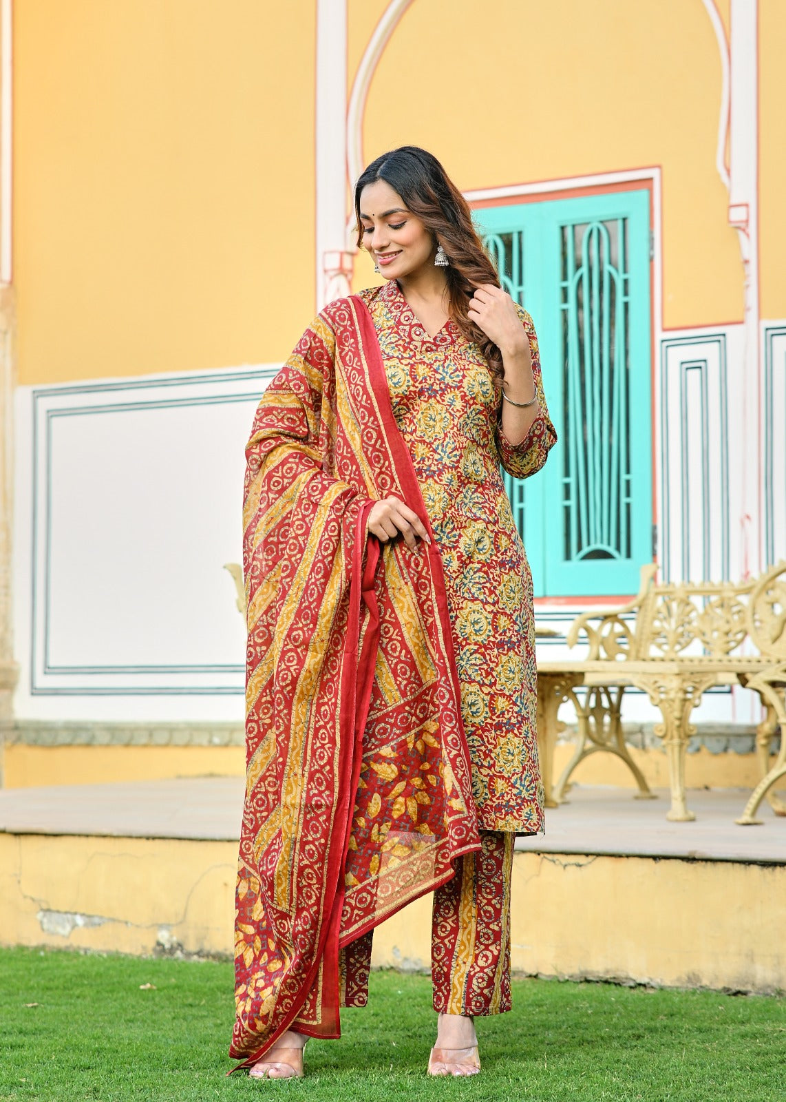 Fusion Straight Cotton Fit Suit Set