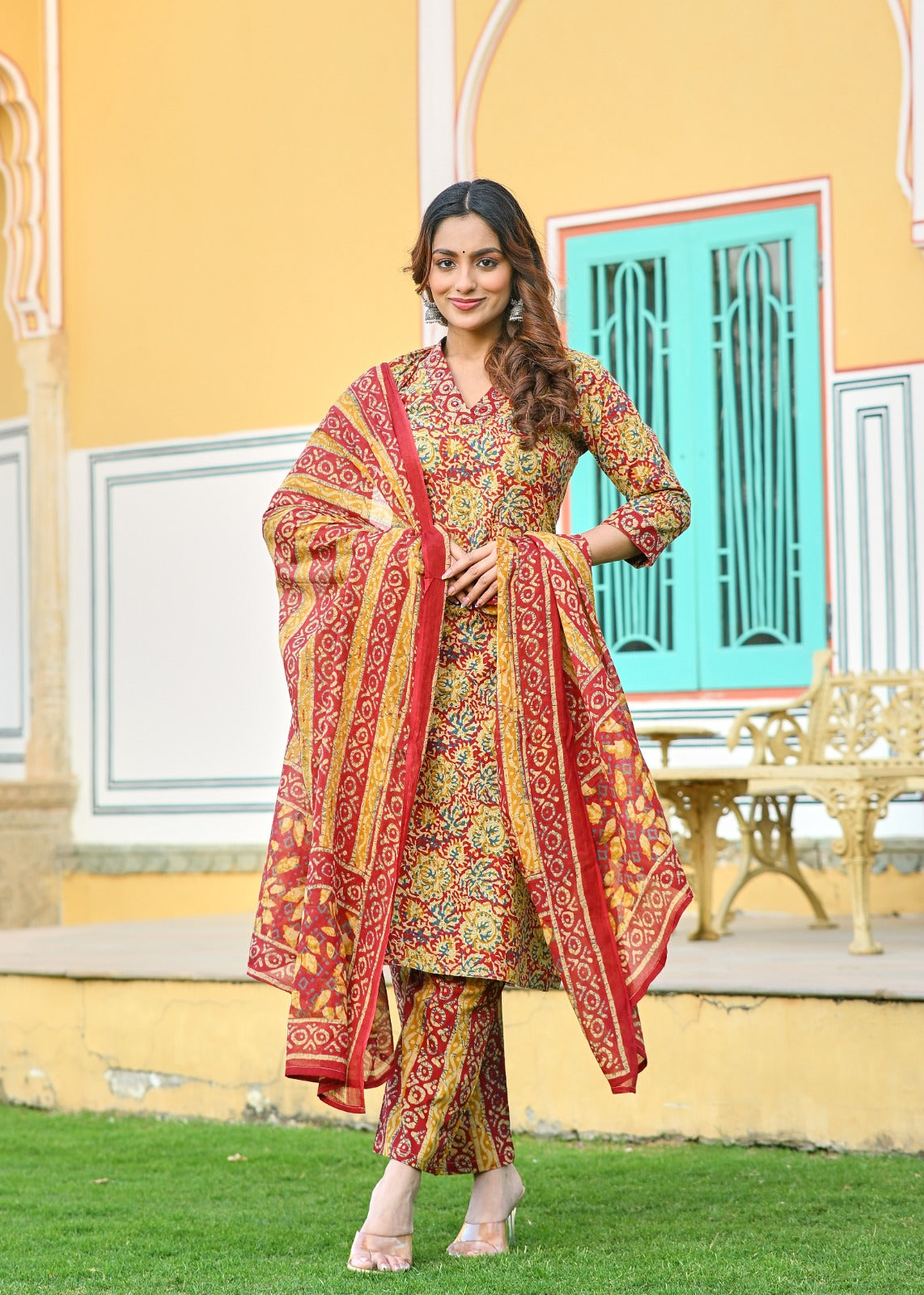 Fusion Straight Cotton Fit Suit Set