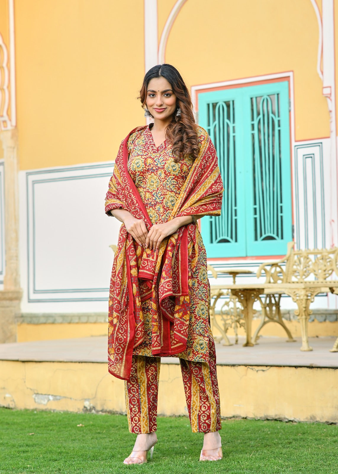 Fusion Straight Cotton Fit Suit Set