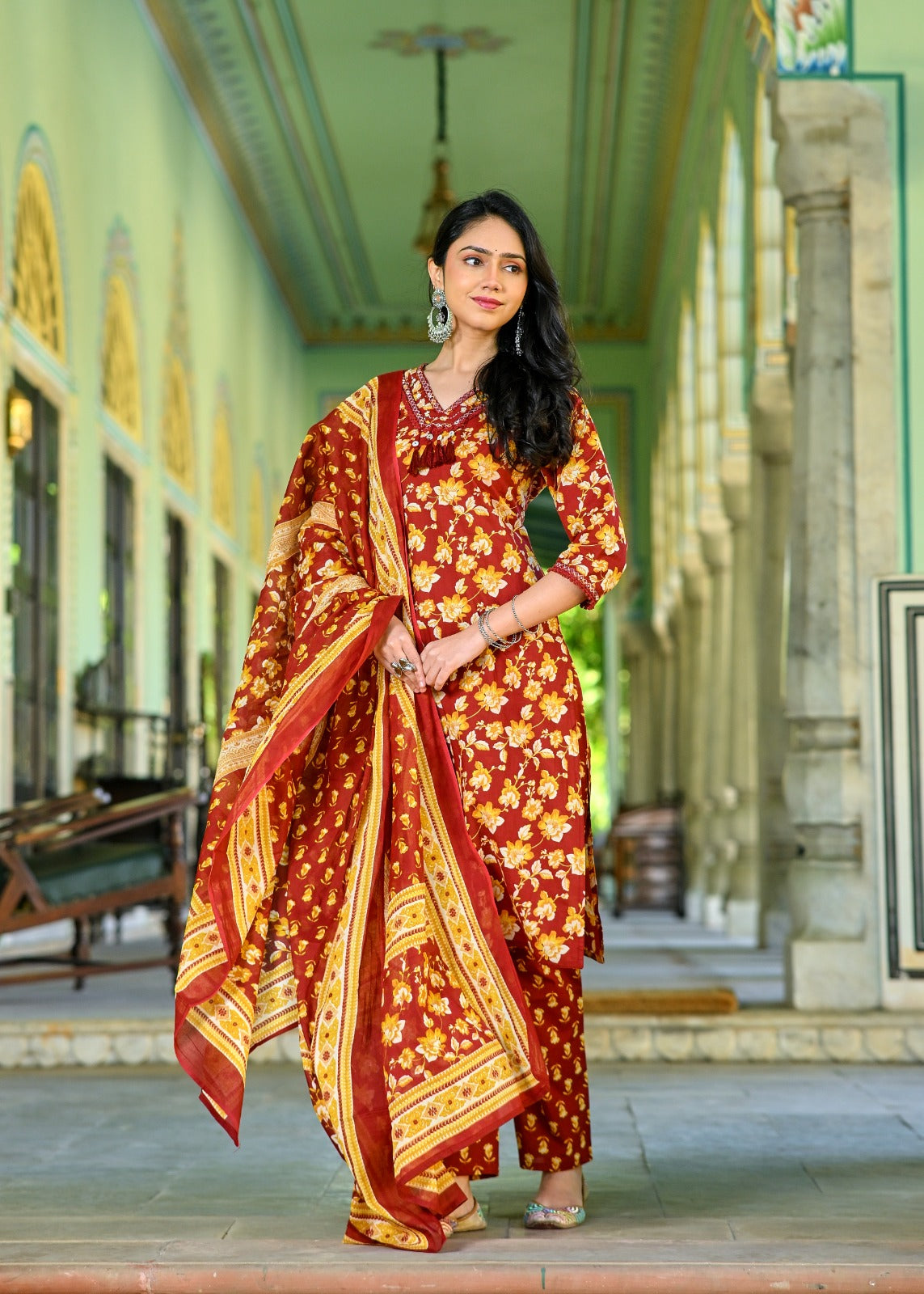 Royal Marigold Cotton Set