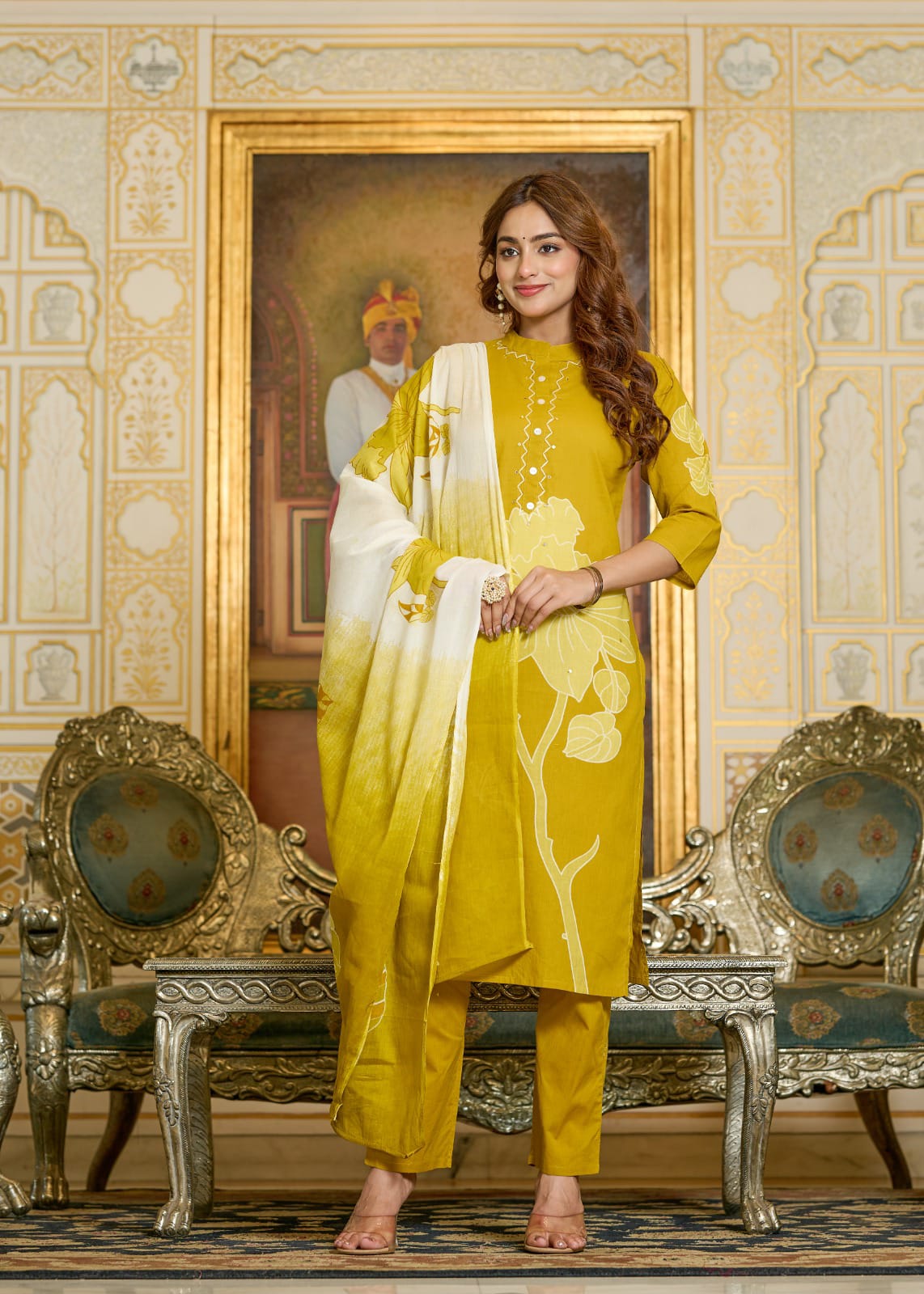 Petal Grace Cotton Suit