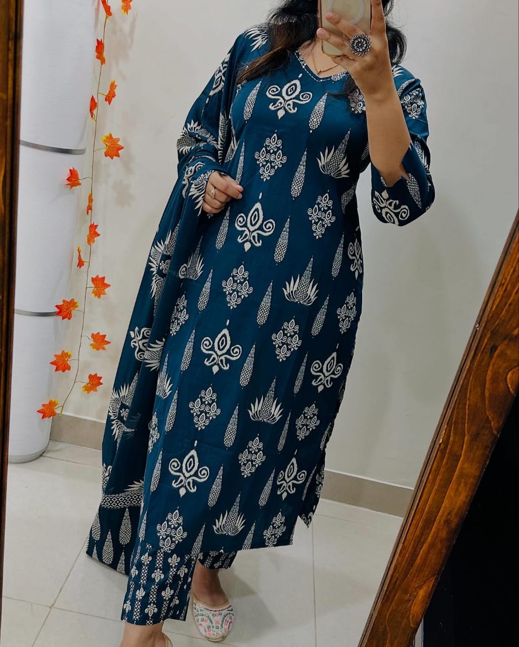 Zehra Sparkle Cotton Suit