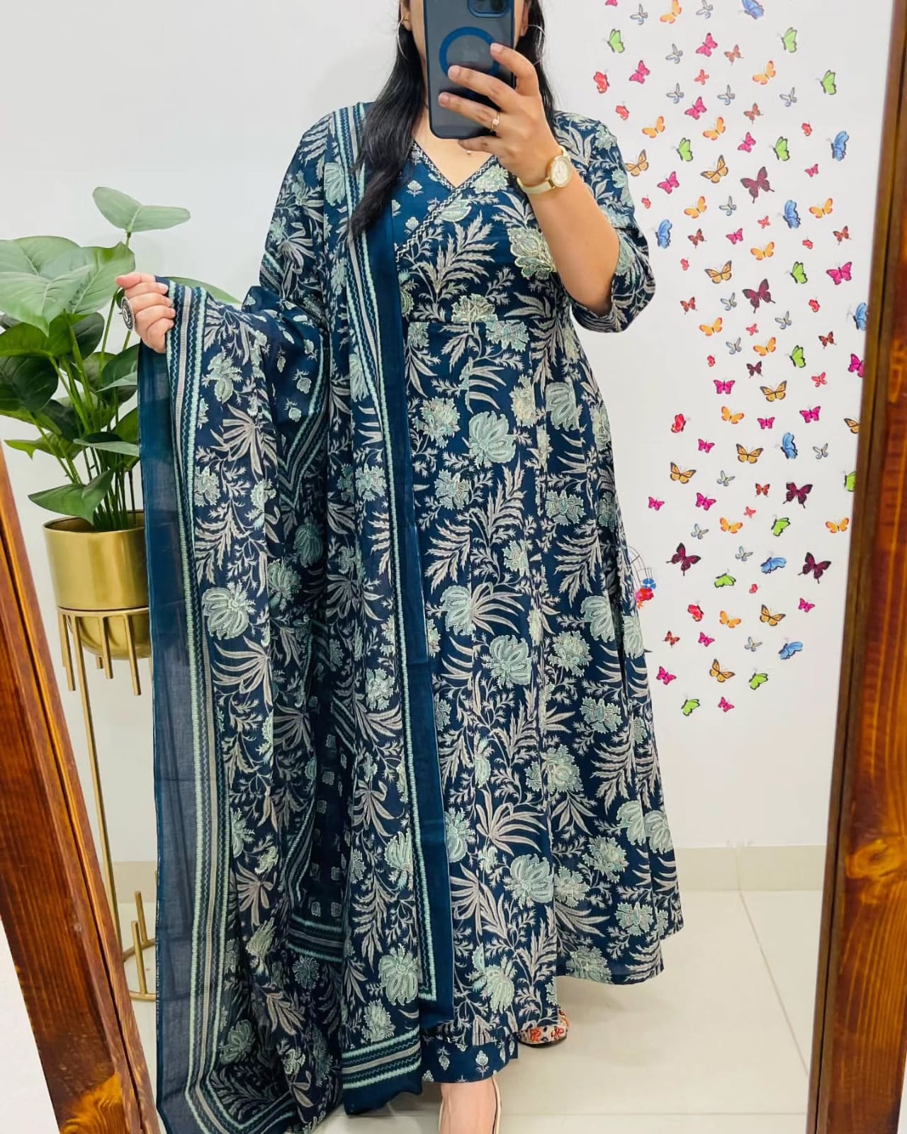Rangrasiya Purple Bloom Set