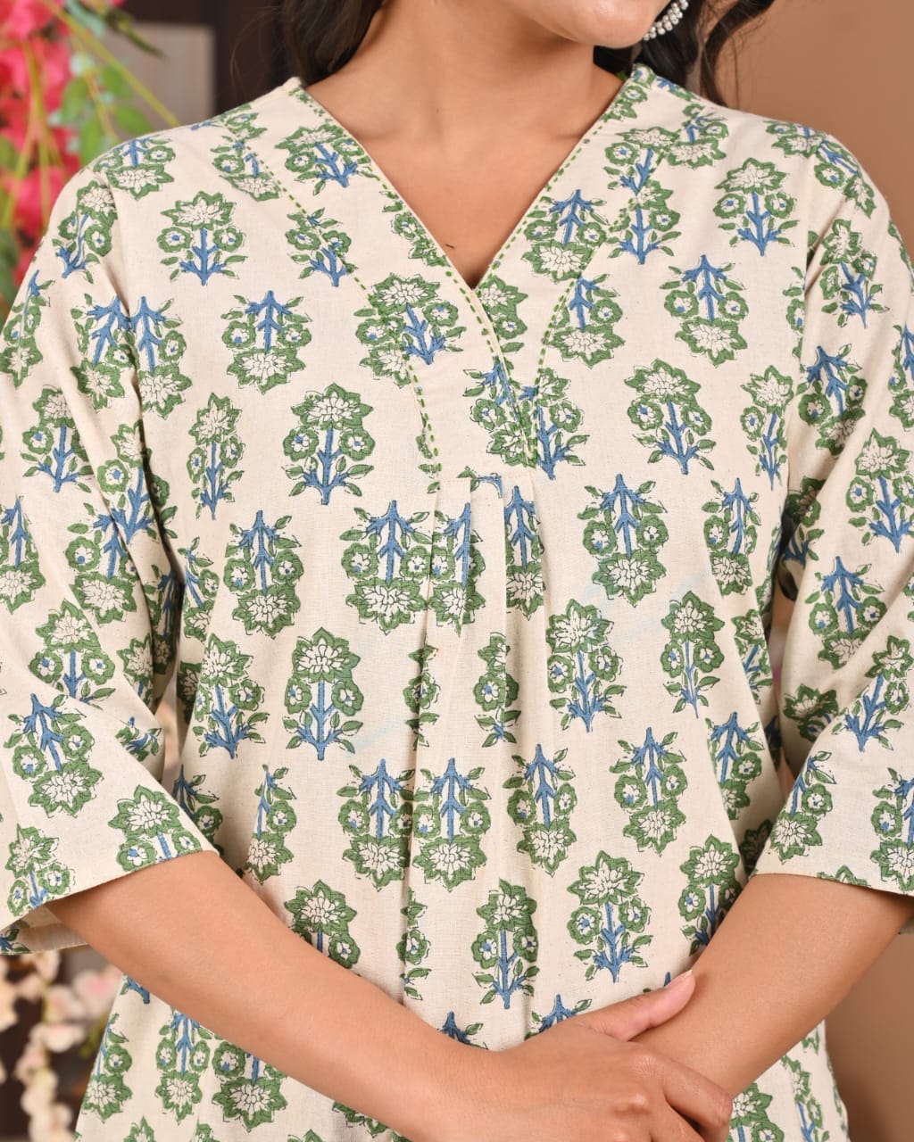Heritage Bloom Cotton Co-ord Set
