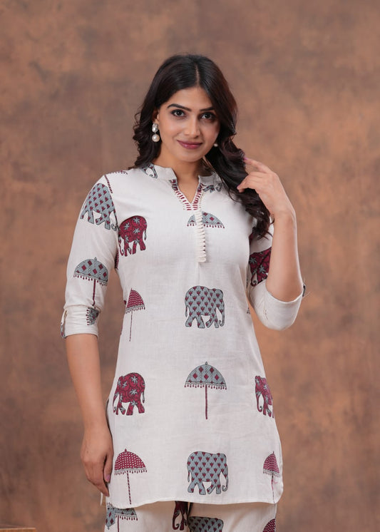 Royal Safari Cotton Co-ord Set