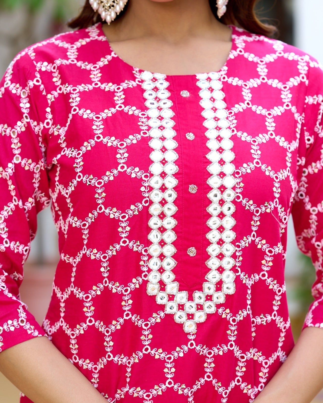 Pink Radiant Charm Shifali Straight Suit
