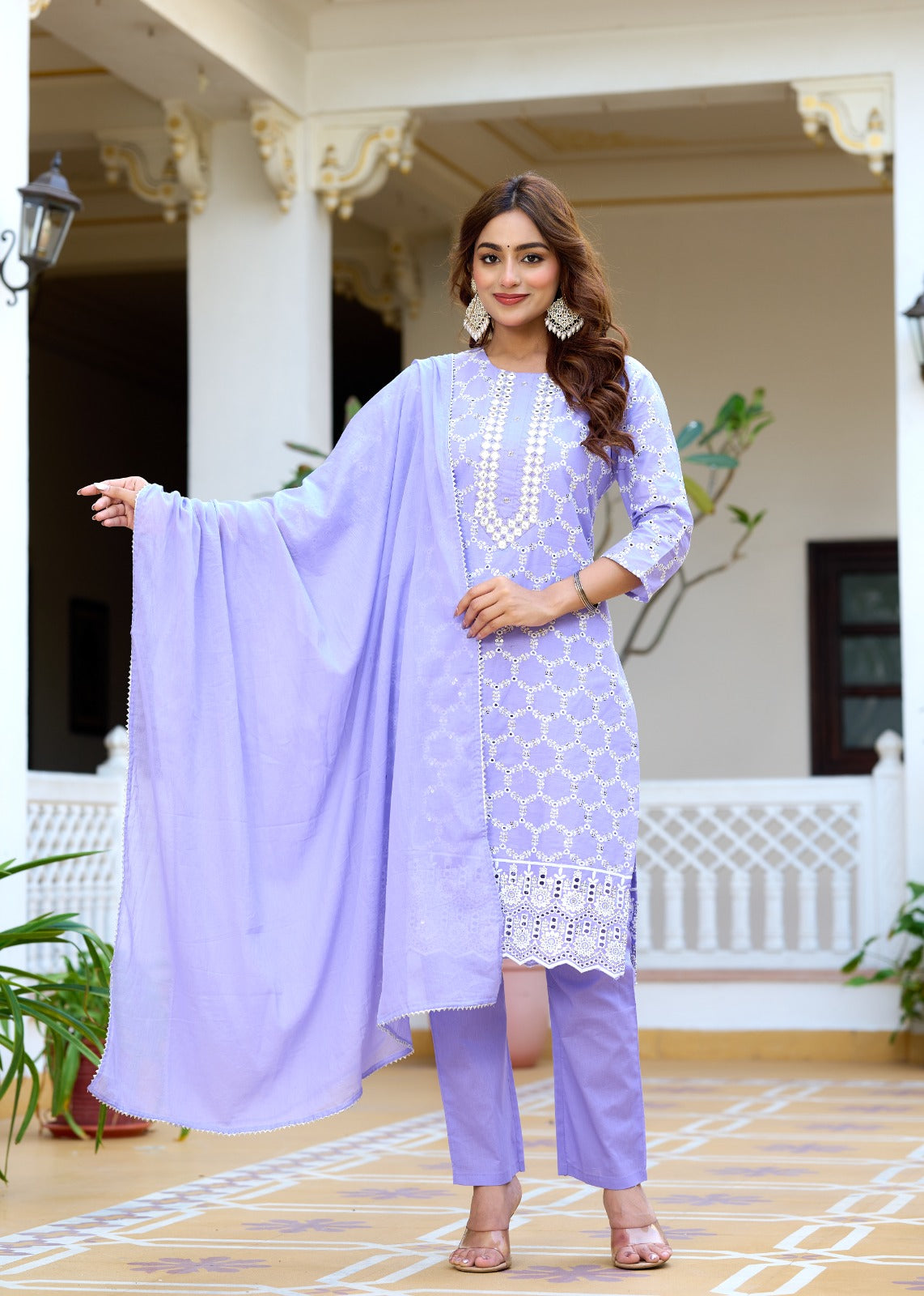 Pink Radiant Charm Shifali Straight Suit