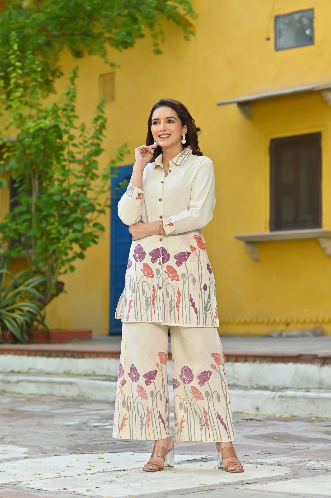 Ruhani Bloom Cotton Co-ord