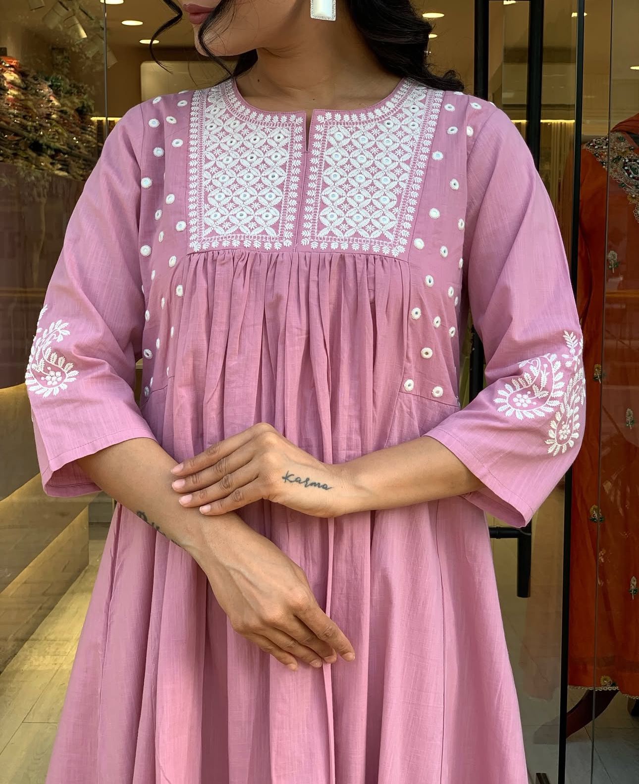Gulbahar Cotton Flare Set