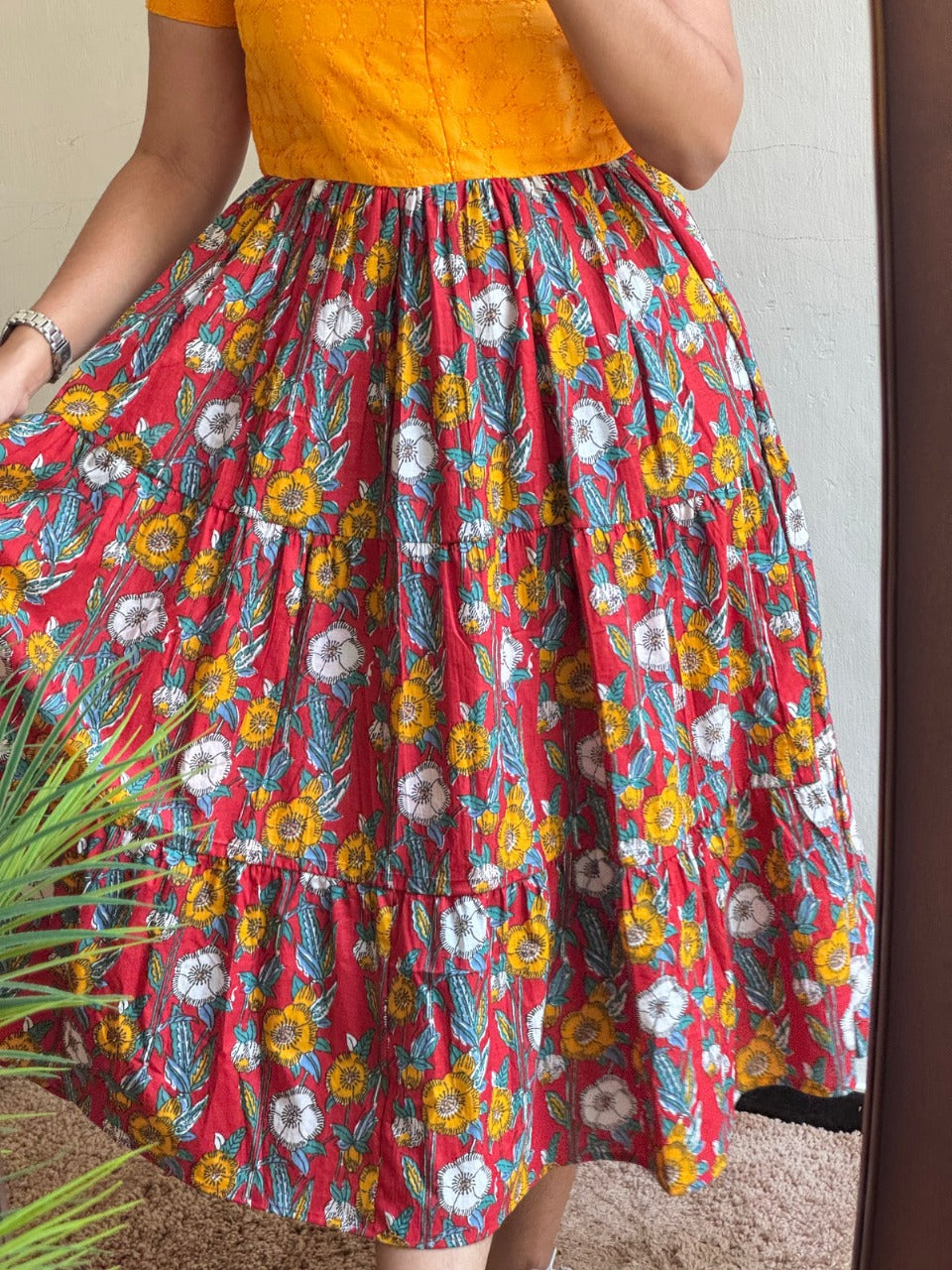 Cotton Charm Bloom Midi Dress