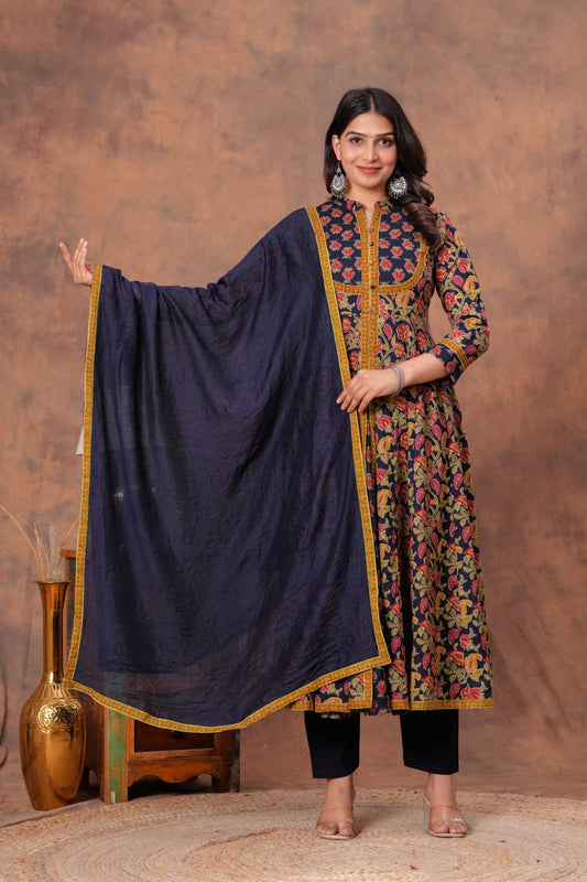 Gulaabo Charm Handblock Suit Set