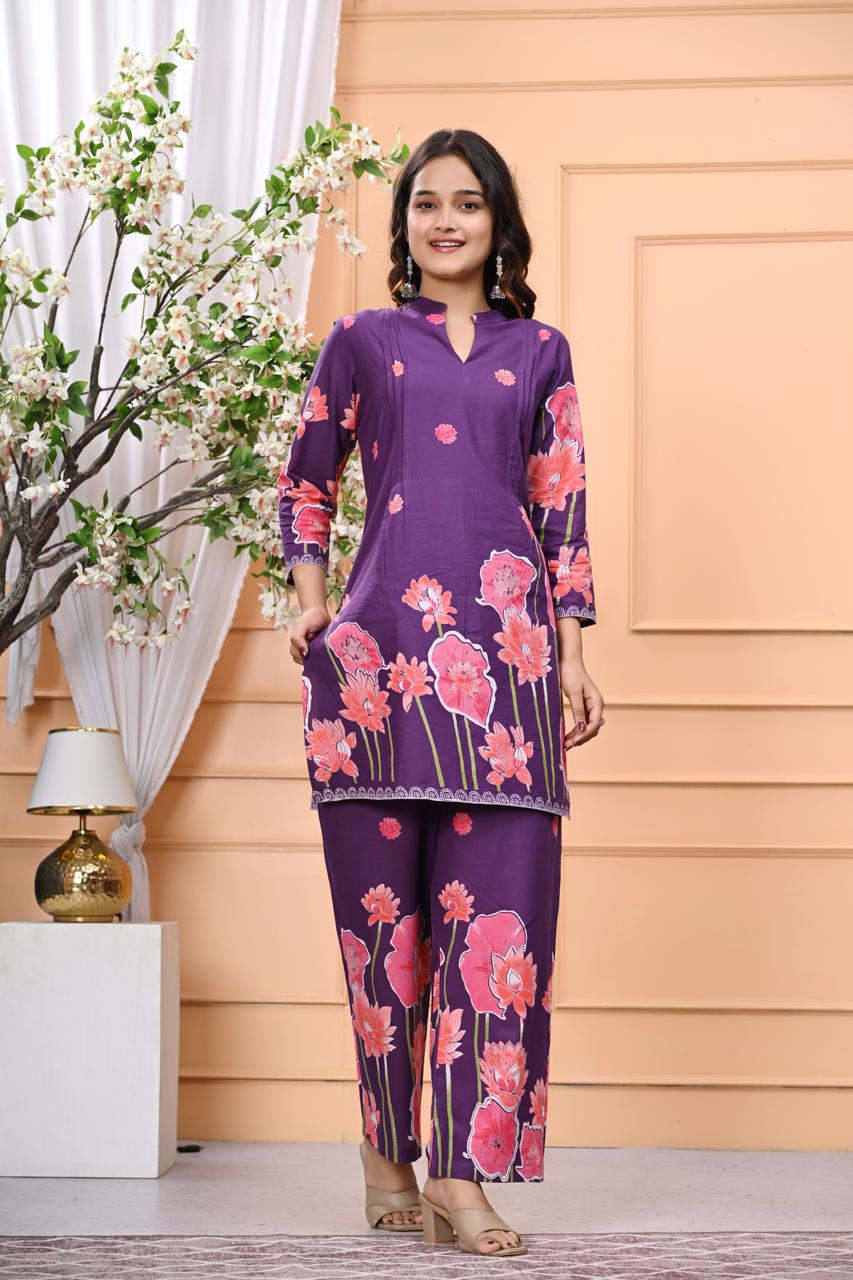 Riwaaz Radiance Taj Cotton Coord Set