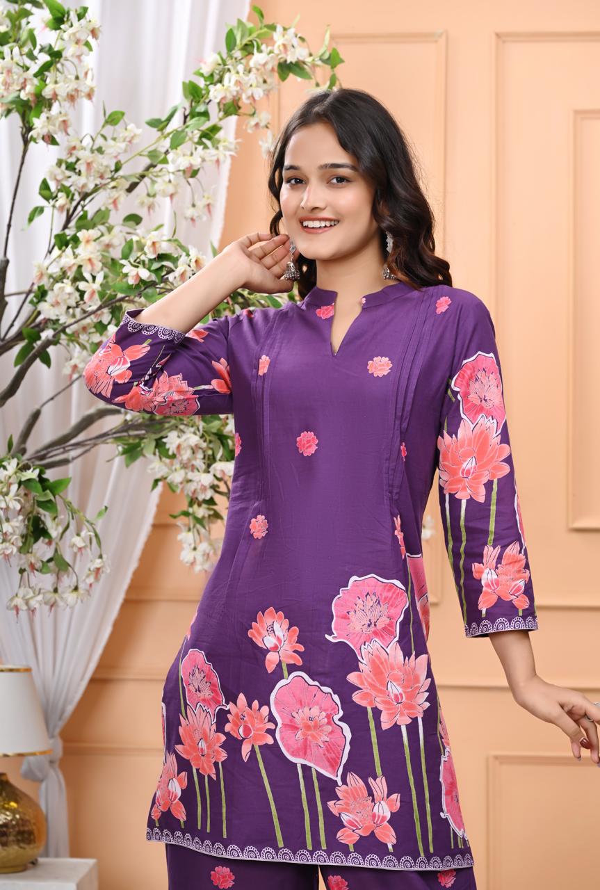 Riwaaz Radiance Taj Cotton Coord Set