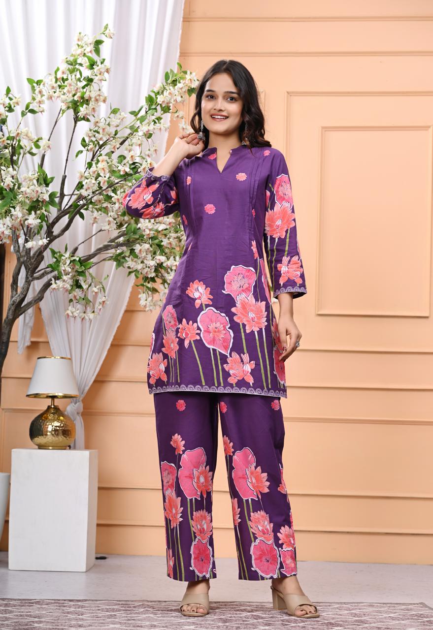 Riwaaz Radiance Taj Cotton Coord Set