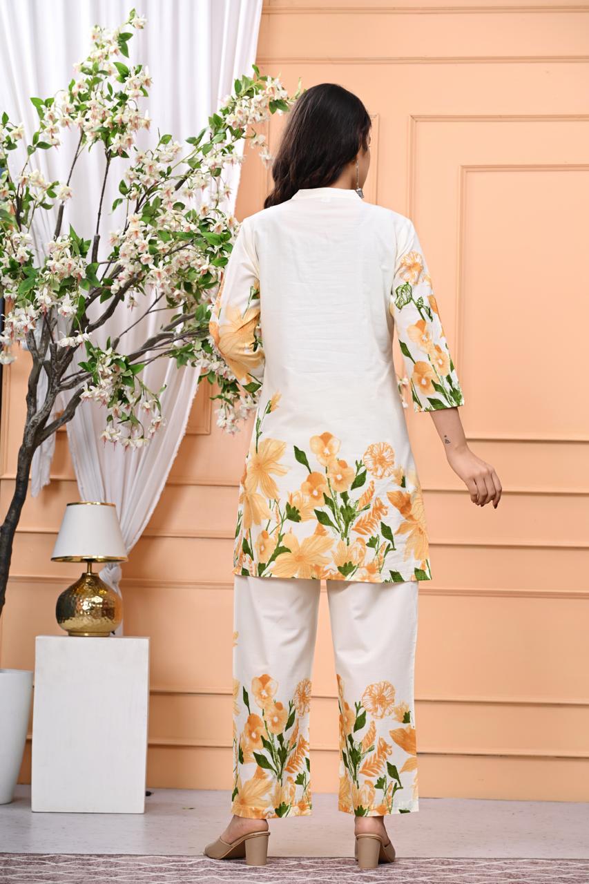 SunBlossom Ivory Bloom Co-ord Set