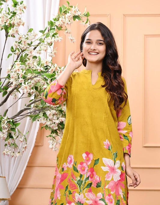 Marigold Bloom Pure Cotton Co-ord Set