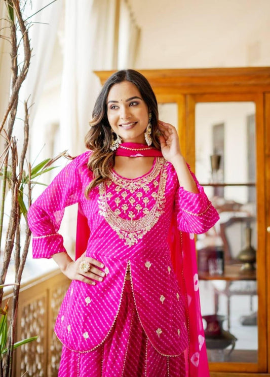 Aabroo Lehariya Glow Suit Set