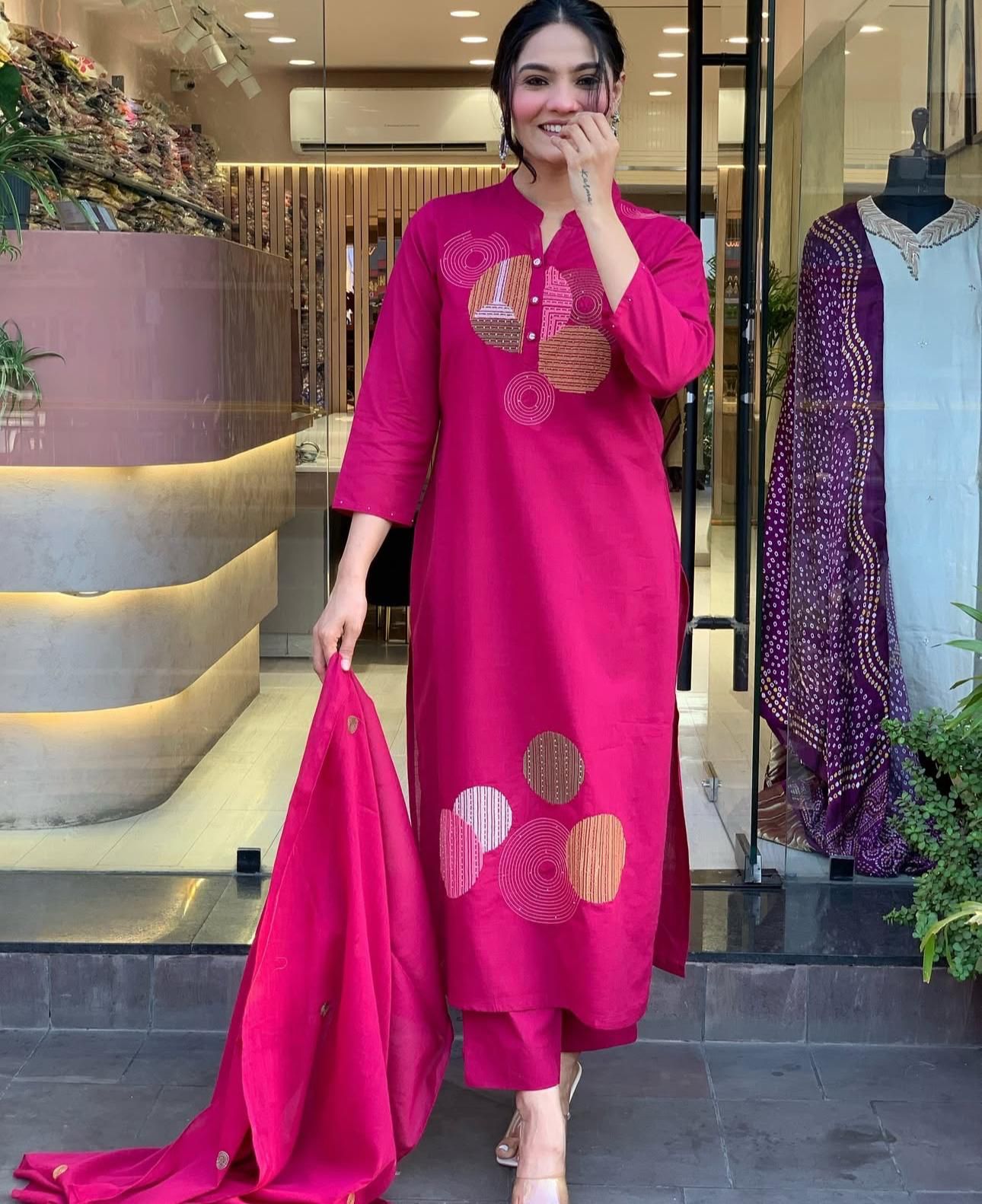 Raang Jaipuri Blush Suit Set