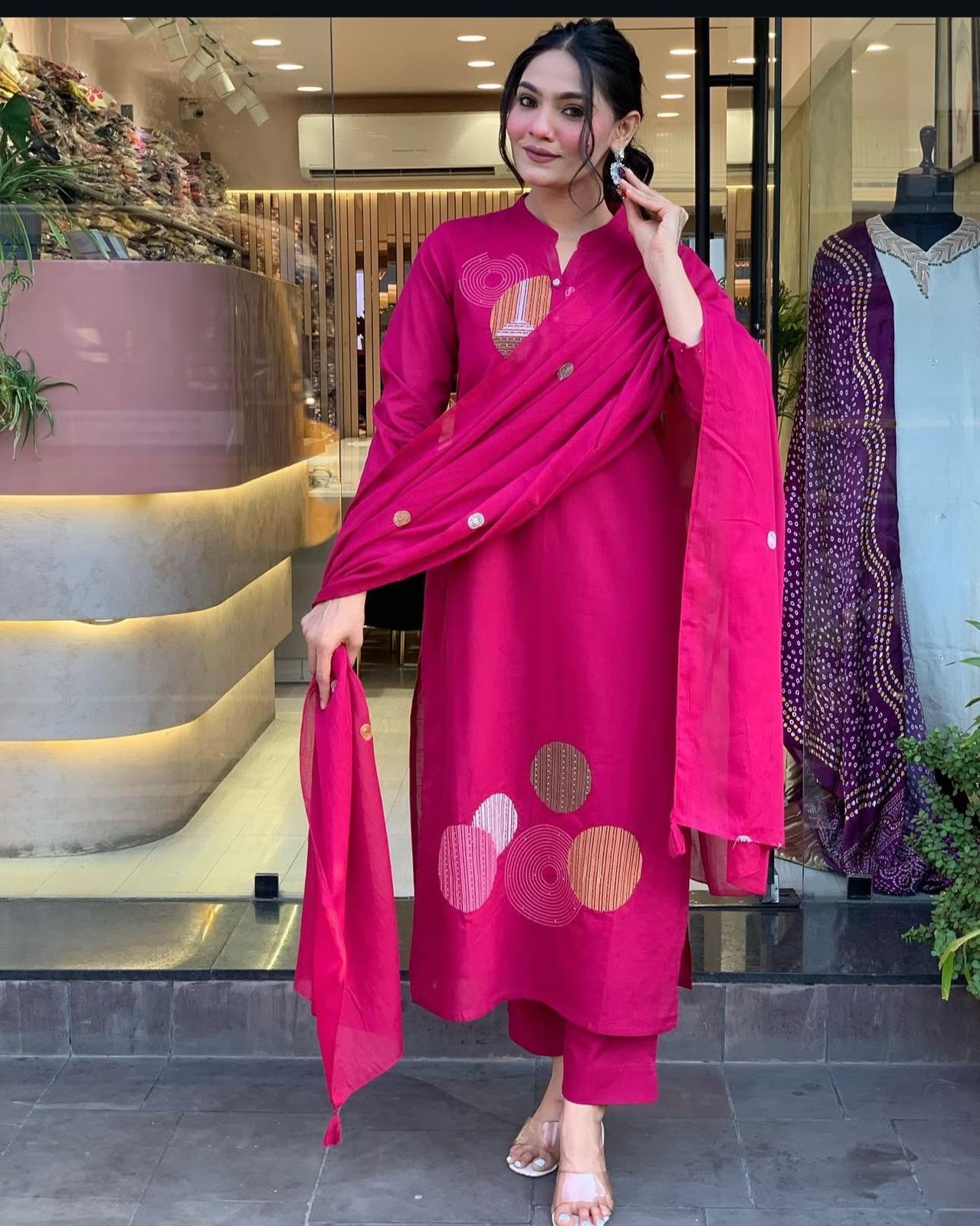 Raang Jaipuri Blush Suit Set