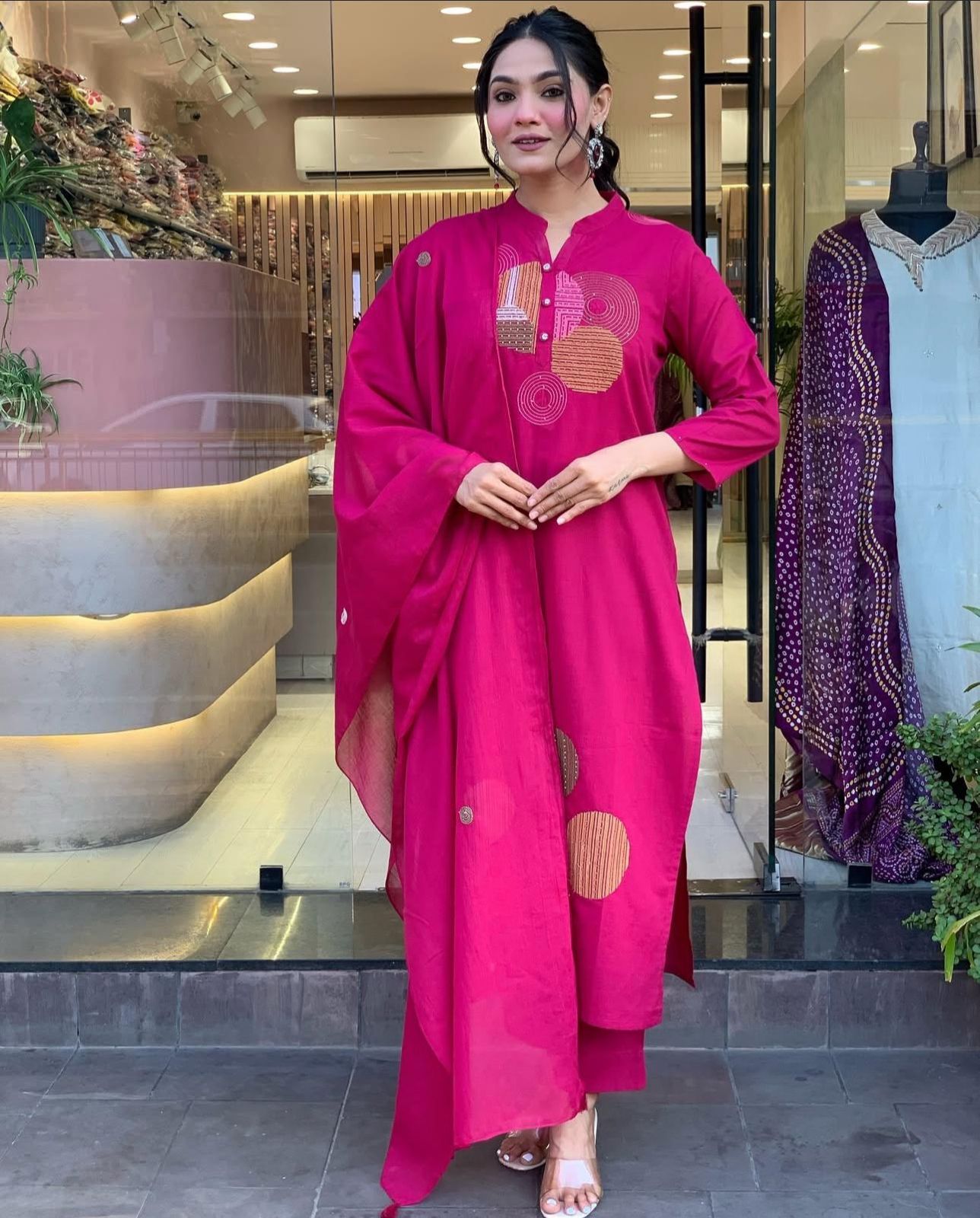 Raang Jaipuri Blush Suit Set