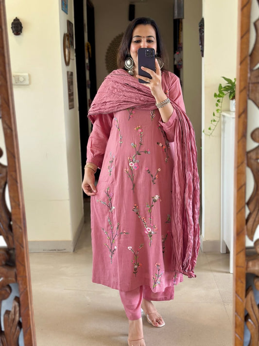 Khushboo Floral Mal Cotton Set