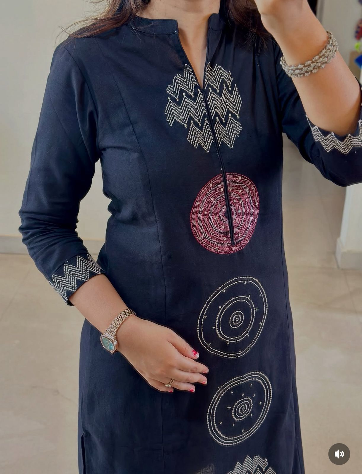 Midnight Aura Cotton Suit Set