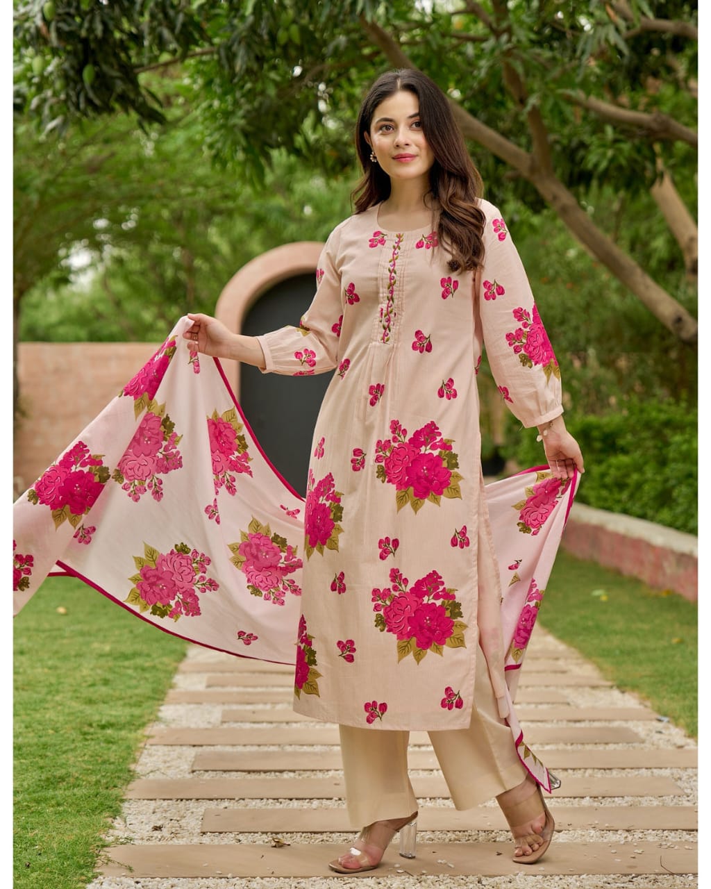 Gulbahar Floral Cotton Suit Set