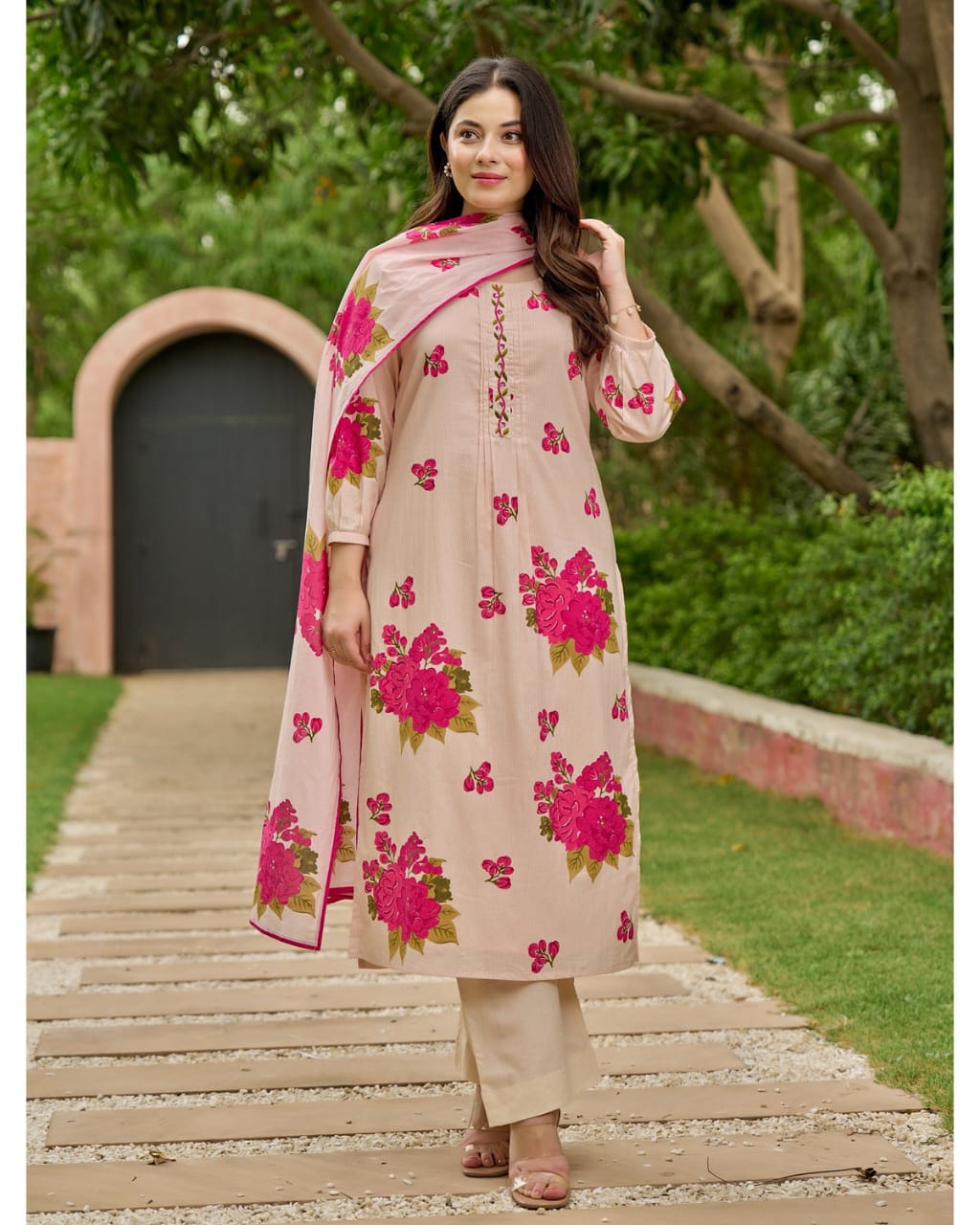 Gulbahar Floral Cotton Suit Set