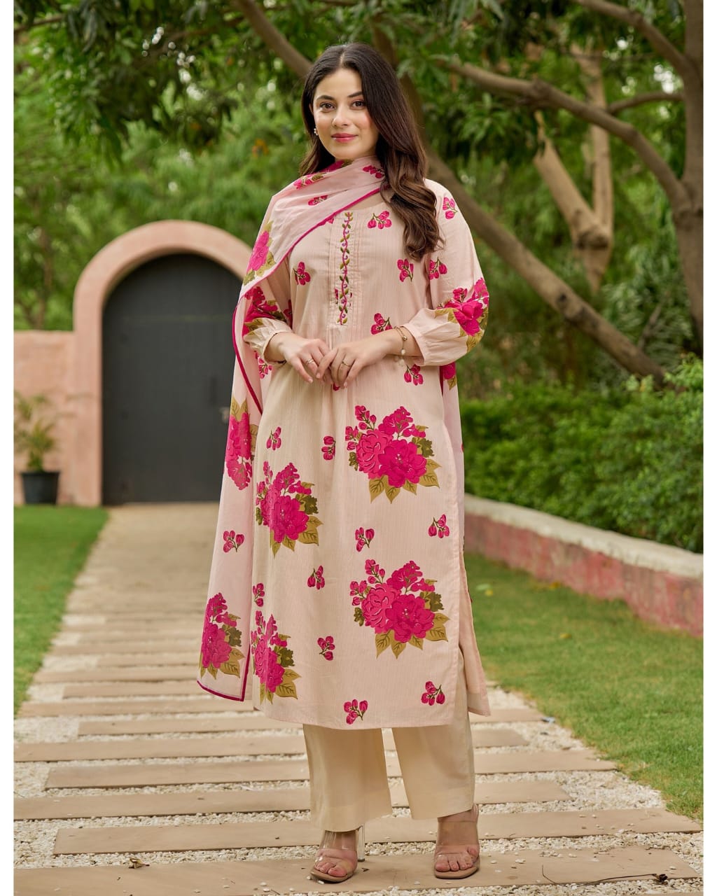 Gulbahar Floral Cotton Suit Set