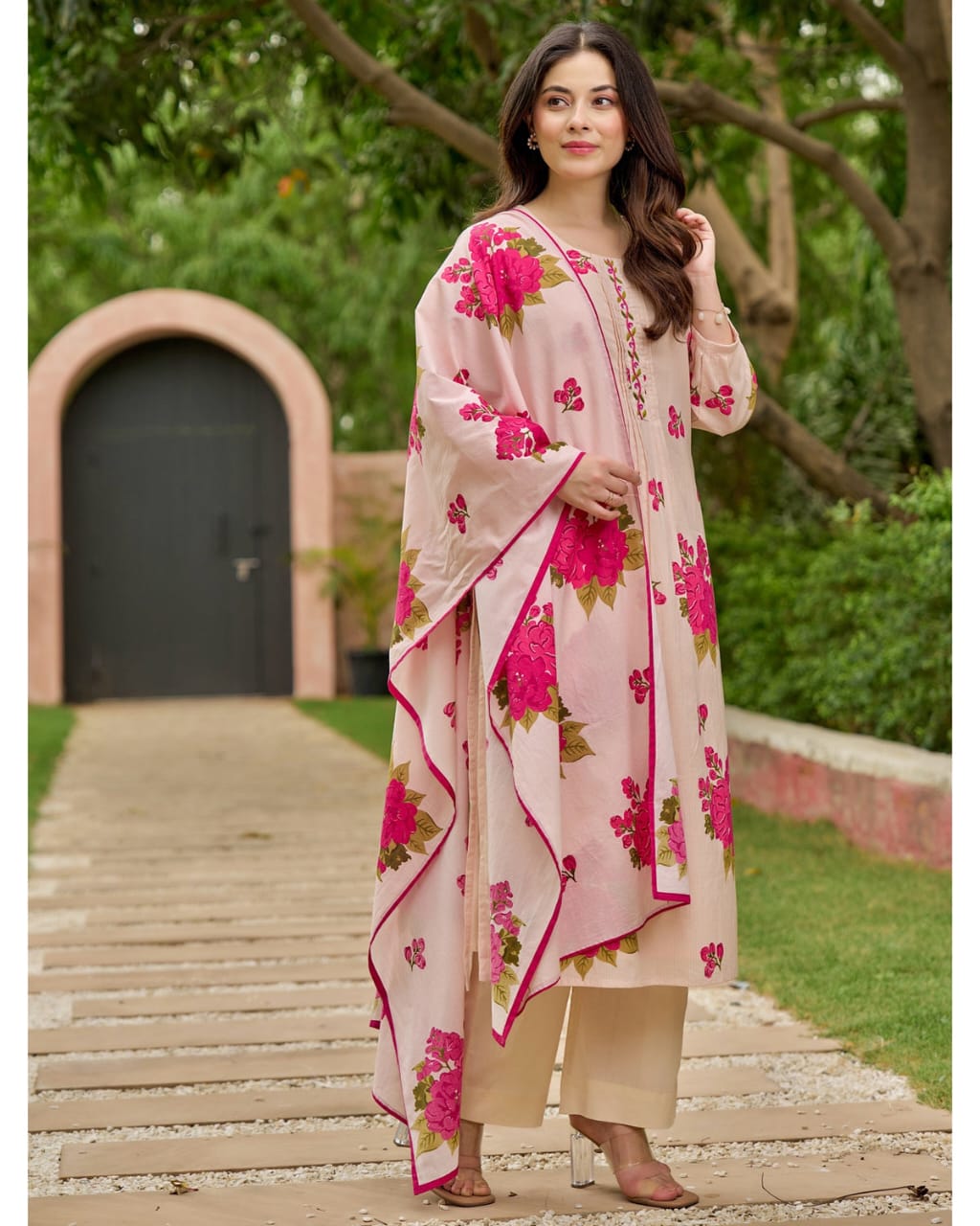 Gulbahar Floral Cotton Suit Set