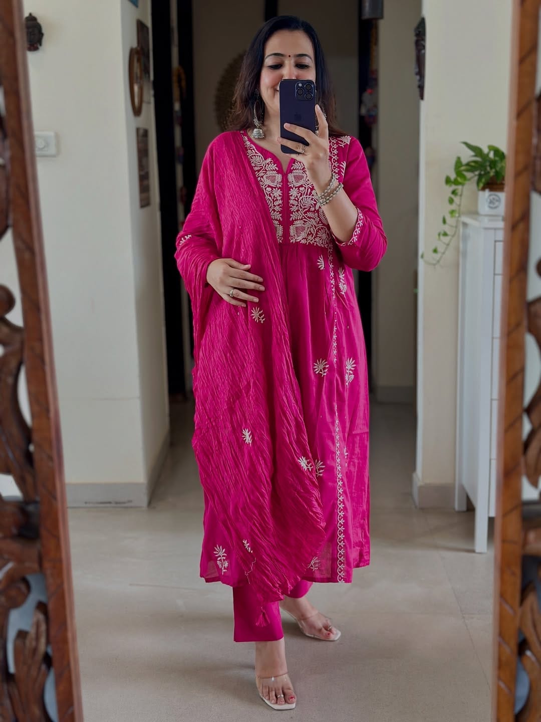 Kasturi Mal Cotton Anarkali Suit Set
