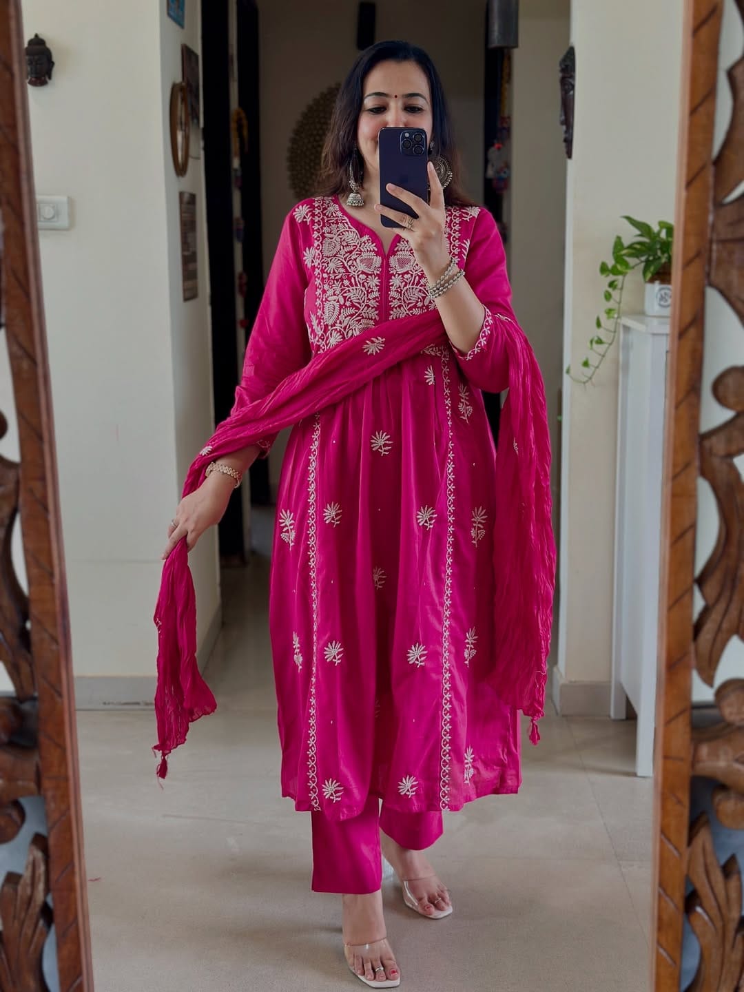 Kasturi Mal Cotton Anarkali Suit Set