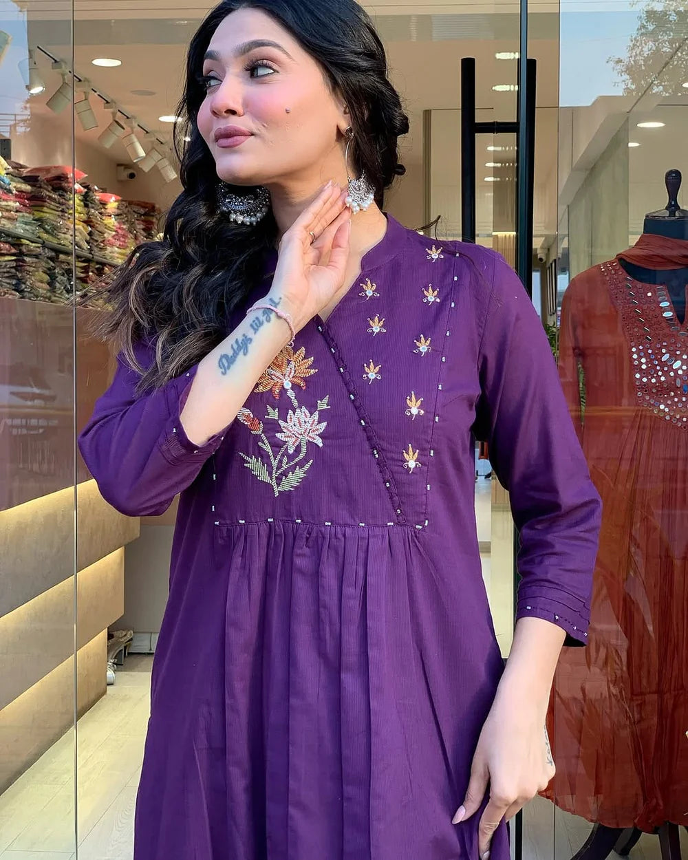 Purple Haze Cotton Mirror Suit
