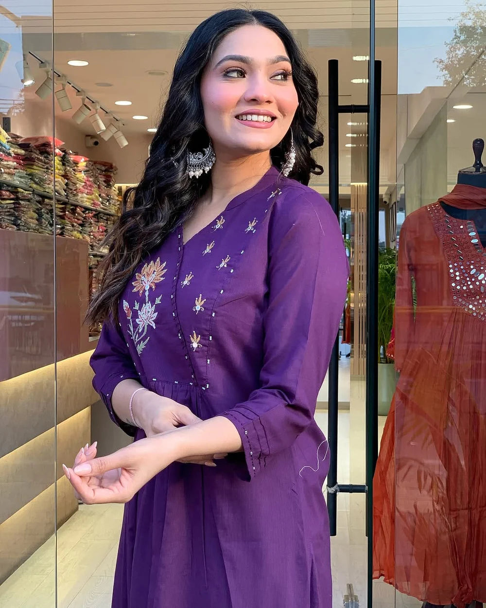 Purple Haze Cotton Mirror Suit