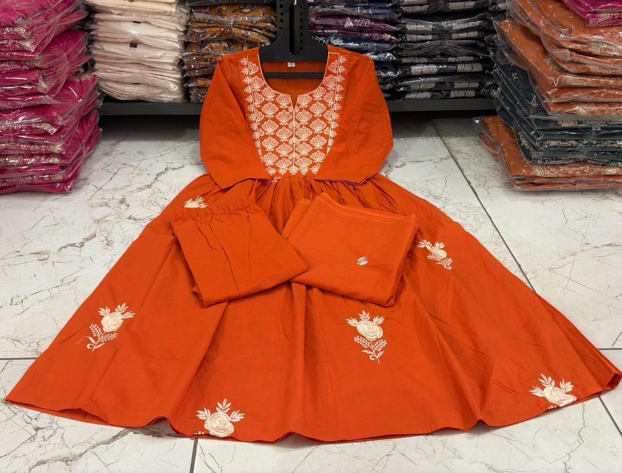 Noor-e-Kesariya Cotton Suit Set