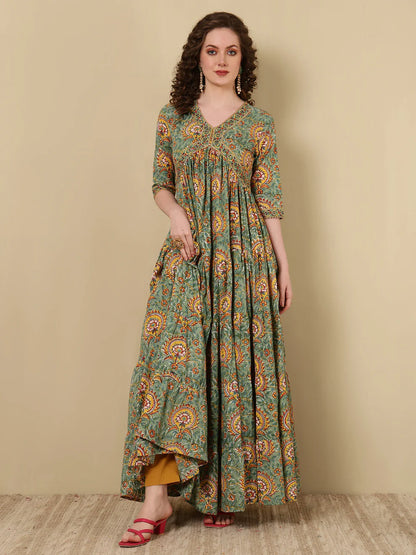 Aarvika Meadow Cotton Gown