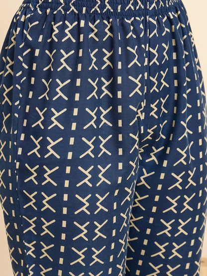 Midnight Charm Viscose Suit Set
