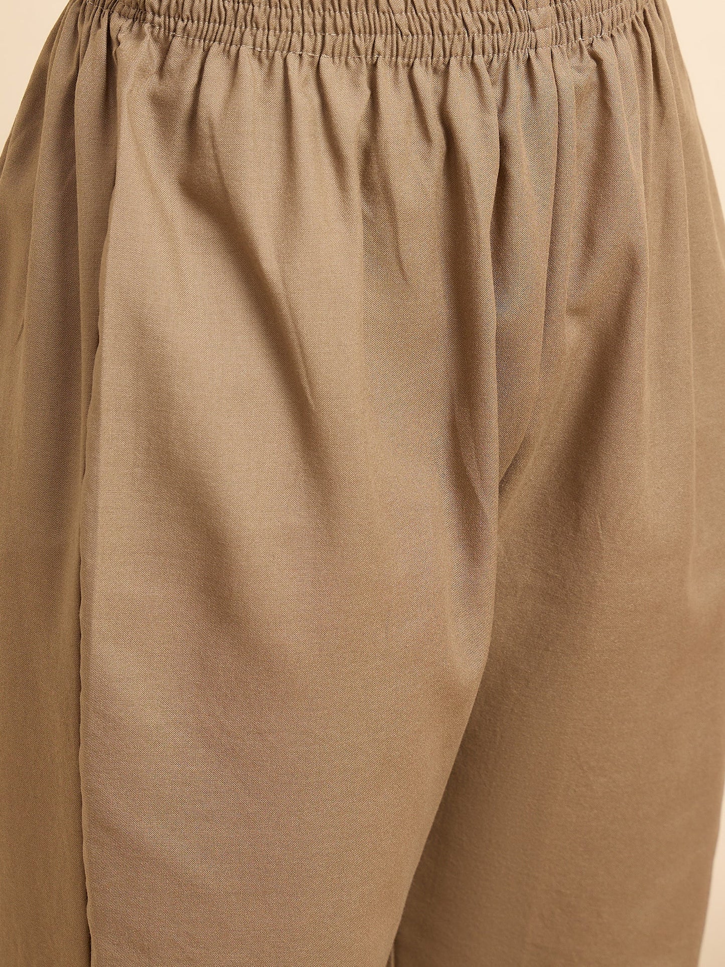 Women’s Viscose Yellow Anarkali Kurta and Pant Set with Dupatta