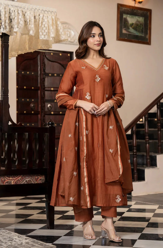 Amber Mist Viscose Charm Suit