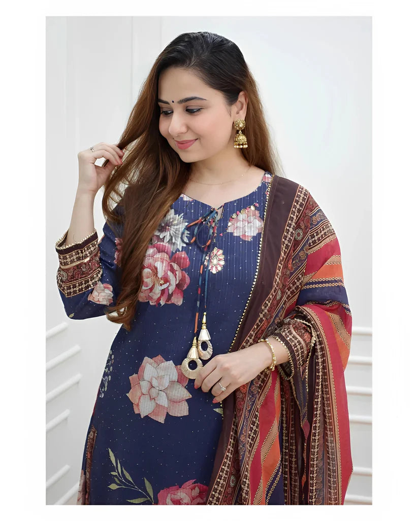 Aurora Blossom Sharara Suit Set