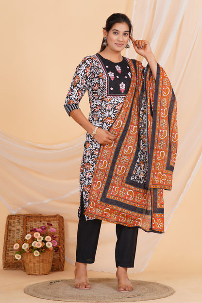 Dusk Garden Viscose Rayon Set