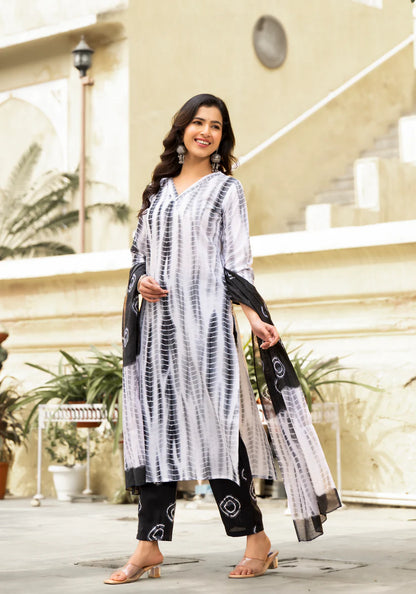 Twilight Haze Viscose Kurta Set